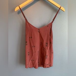 Wilfred 100% Silk Top In Burgundy